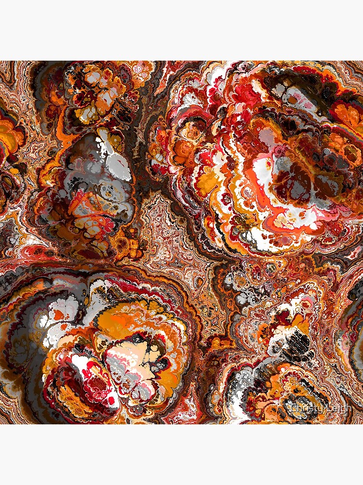 Gold Red and Rust Fractal by erichristy