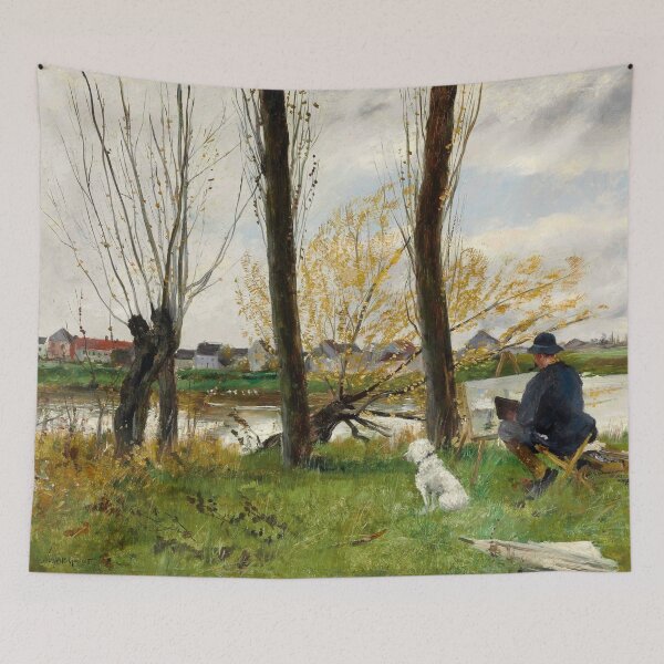 Item preview, Painter by a River - Norbert Goeneutte - 1893 designed and sold by CJET.