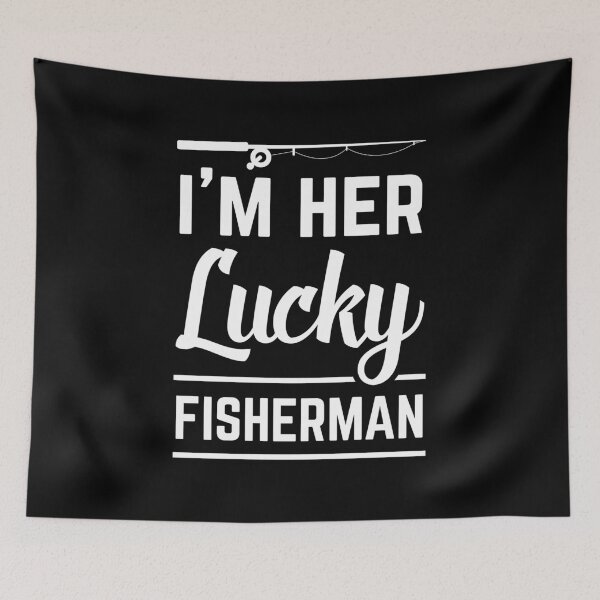 Item preview, Couple Fishing I'm Her Lucky Fisherman Funny Gift designed and sold by haselshirt.