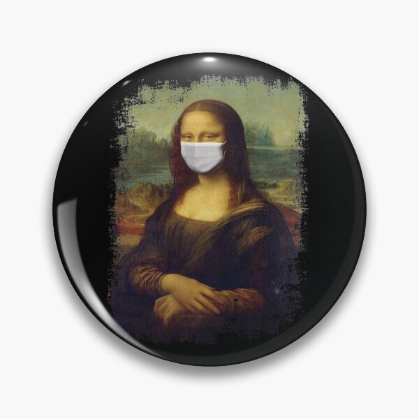 Item preview, Retro Vintage Mona Lisa With Mask designed and sold by DavisHasari.
