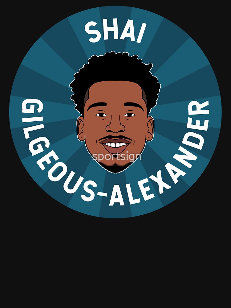 Shai Gilgeous Alexander OKC Basketball Design Essential T-Shirt for Sale  by sportsign