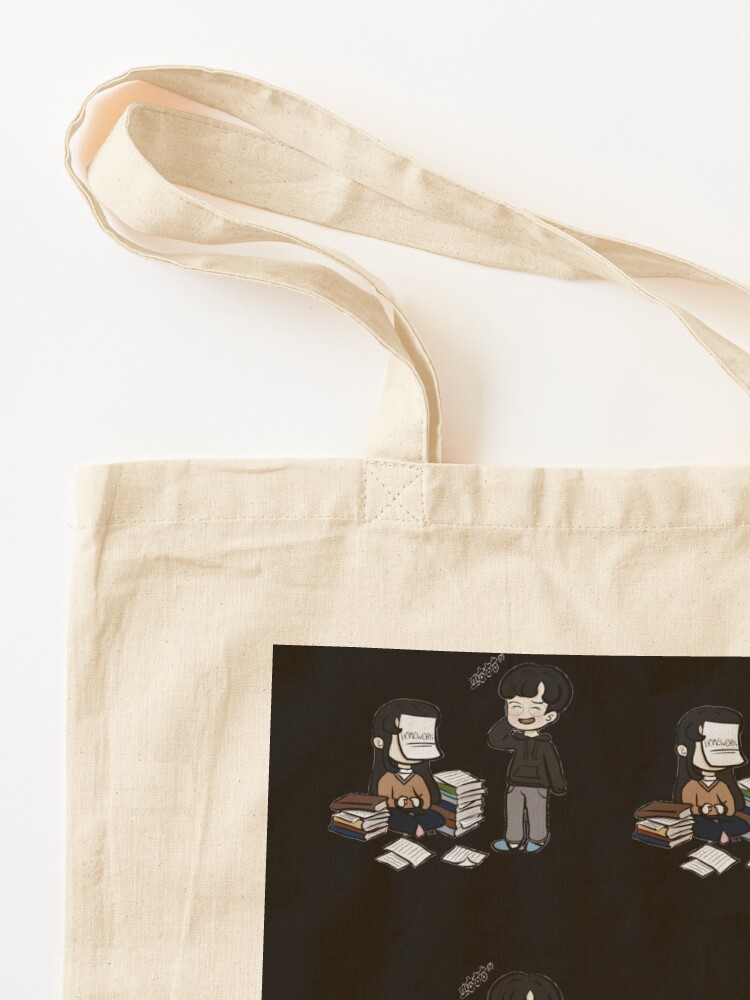 Alternate view of Homework Funny Costume Tote Bag