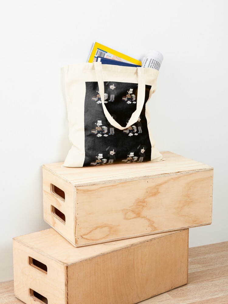 Alternate view of Homework Funny Costume Tote Bag