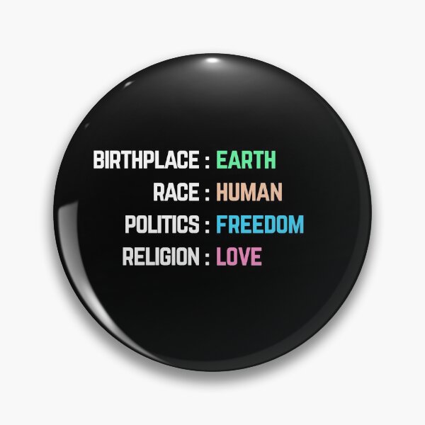 Item preview, Birthplace Earth Race Human Politics Freedom Religion Love designed and sold by Albatrozz.