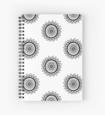 Mandala II: Black/White Spiral Notebook