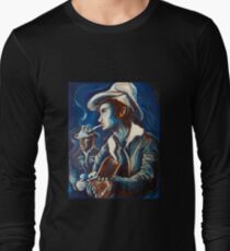 Townes Van Zandt Blues Long Sleeve T-Shirt