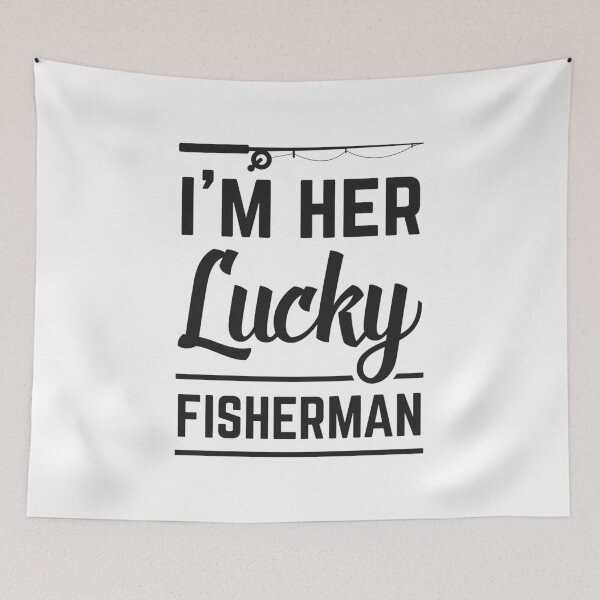 Item preview, Couple Fishing Funny I'm Her Lucky Fisherman Gift designed and sold by haselshirt.