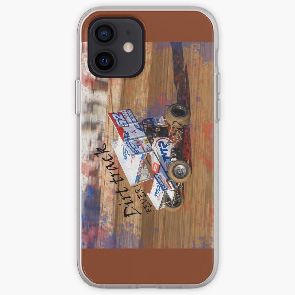 Sprint car fever! Dirt track fever bites all speedway fans no matter the class! iPhone Soft Case