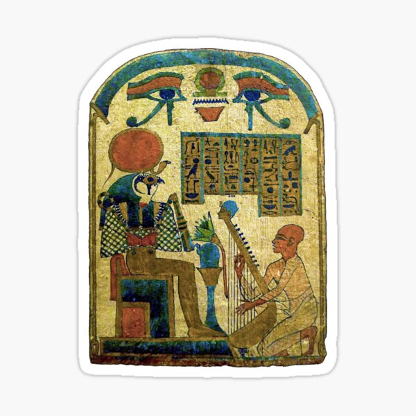Harpist stele Sticker