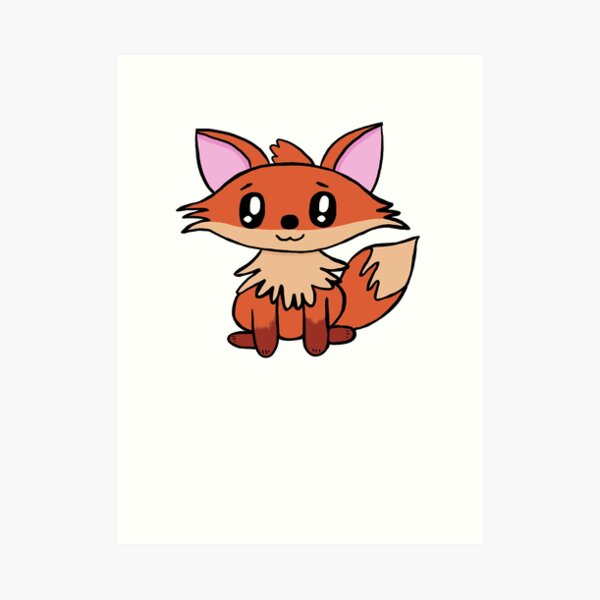 Lil Critters: Red The Fox Art Print