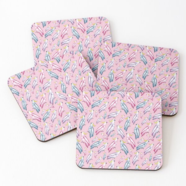 Item preview, Soft and Pretty - Pink Blue and Purple Cockatoos - Australian Native Birds designed and sold by Annalee Beer.