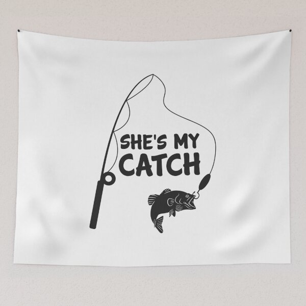 Item preview, Couple Fishing She's My Catch Bass Fish Rod Funny designed and sold by haselshirt.