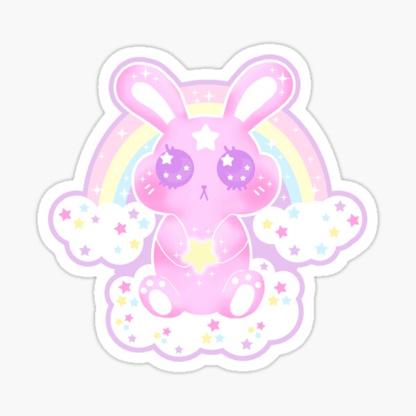 Kawaii Wishing bunny Sticker