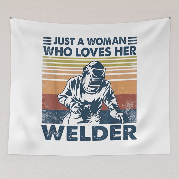 Item preview, Just A Woman Who Loves Her Welder designed and sold by GeniusDesignArt.