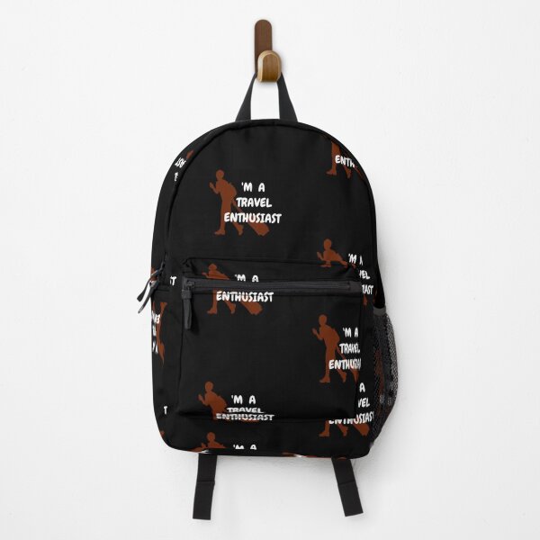 Item preview, I am a travel enthusiast -Black BG designed and sold by ActRightToday.