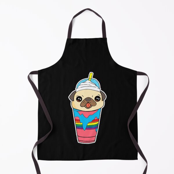 Item preview, Cute & Funny Pug Puppy Dog In Smoothie Drink designed and sold by perfectpresents.