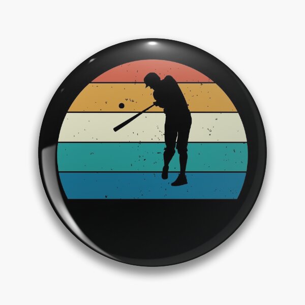 Item preview, Retro Baseball Player Silhouette Gift designed and sold by EstelleStar.