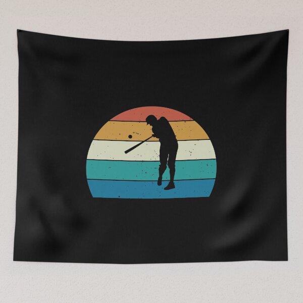 Item preview, Retro Baseball Player Silhouette Gift designed and sold by EstelleStar.