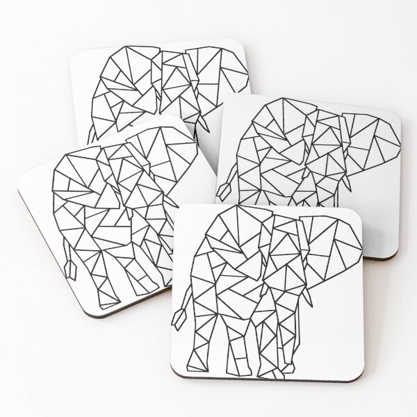 Item preview, Geometric Minimalist Elephant Design designed and sold by Zeemow.