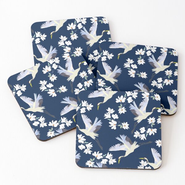 Item preview, Botanical Crane Bird Pattern  designed and sold by MarcSabuncu.