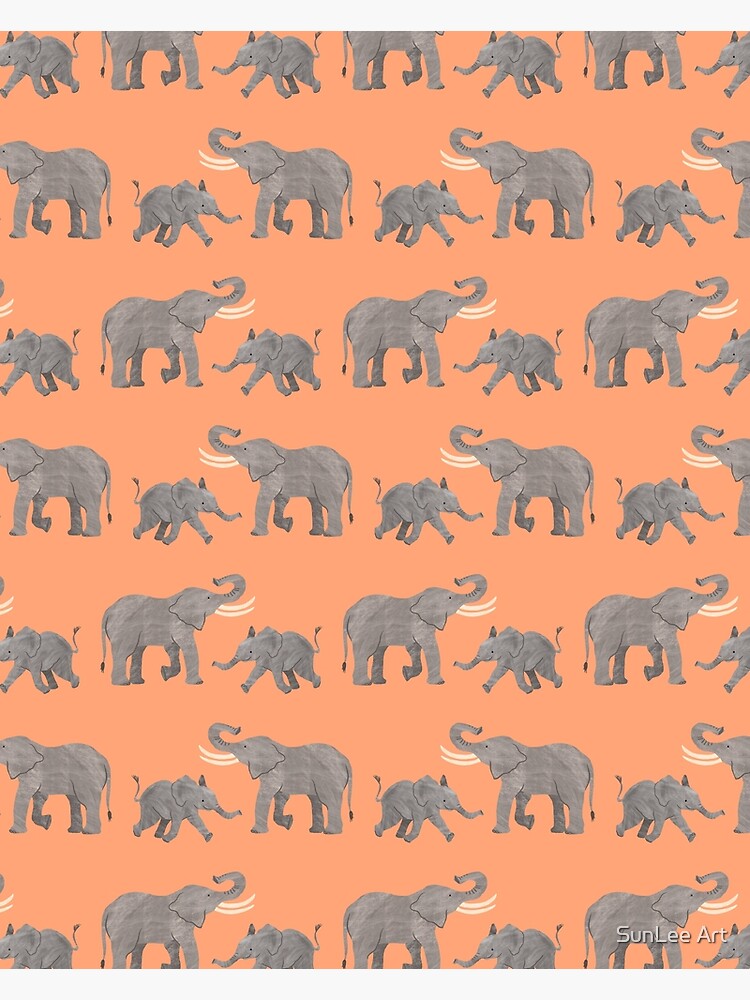 Cheerful Elephants by sunleeart