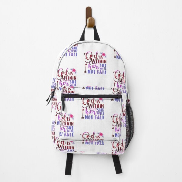 Item preview, Christian Faith God Within Her Not Fall Inspirational Pretty design designed and sold by CreatedByHeidi.