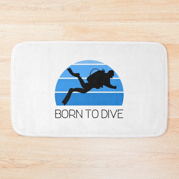 Item preview, Scuba Diving Blue Ocean Diver Silhouette Diving Born Dive designed and sold by CreatedByHeidi.
