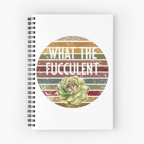 Item preview, What The Fucculent Retro Sun & Succulent designed and sold by FiveDucklings.