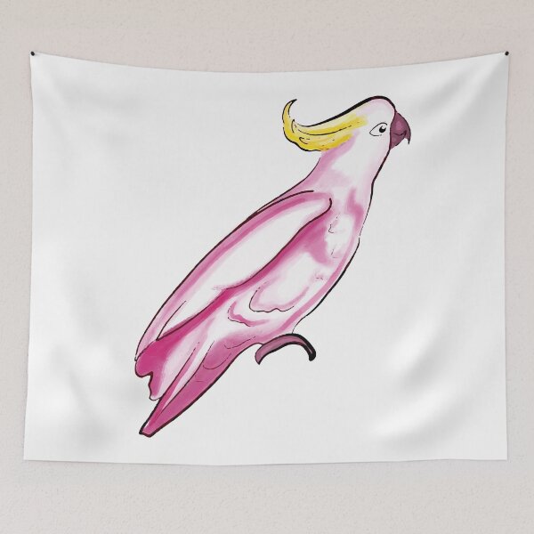 Item preview, Pink Cockatoo - An Australian Native Bird designed and sold by Annalee Beer.