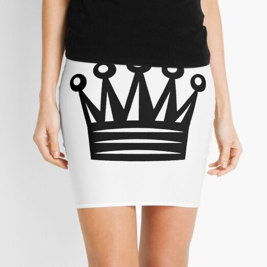Chess Crown,  Crown Emoji, ♛ Mini Skirt