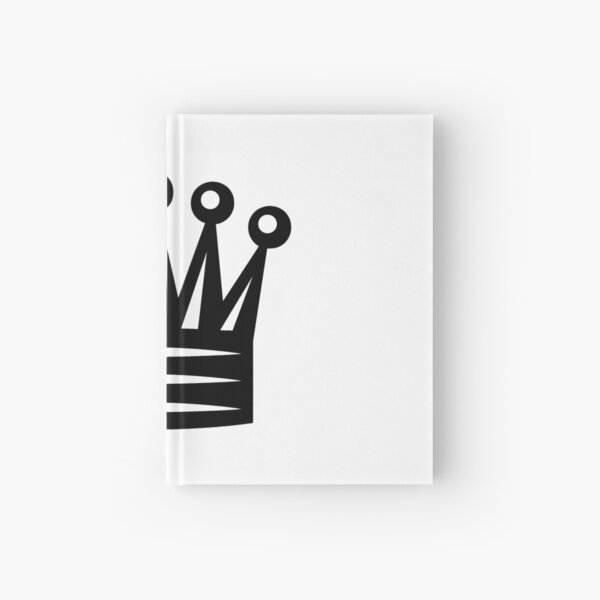 Chess Crown,  Crown Emoji, ♛ Hardcover Journal
