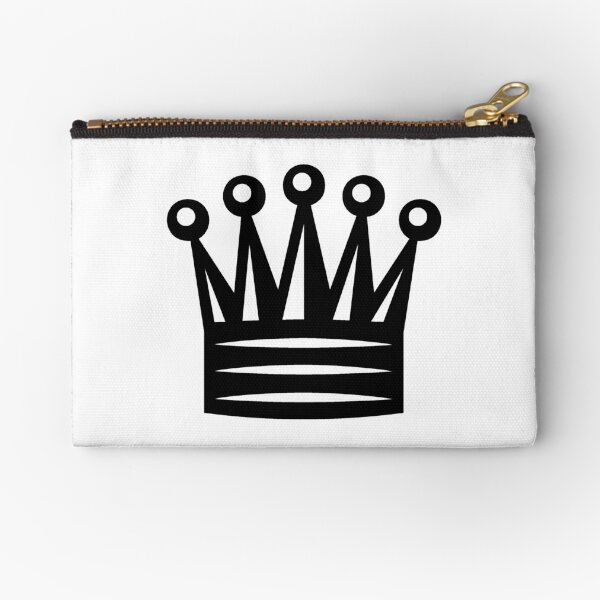 Chess Crown,  Crown Emoji, ♛ Zipper Pouch