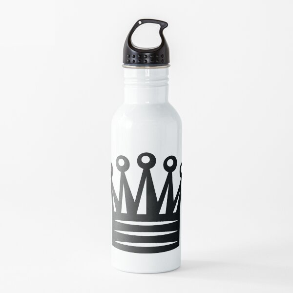 Chess Crown,  Crown Emoji, ♛ Water Bottle