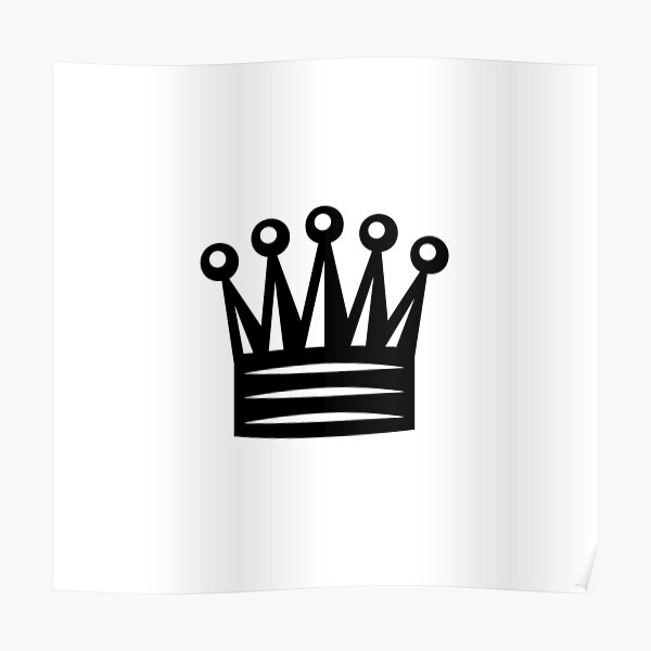 Chess Crown,  Crown Emoji, ♛ Poster