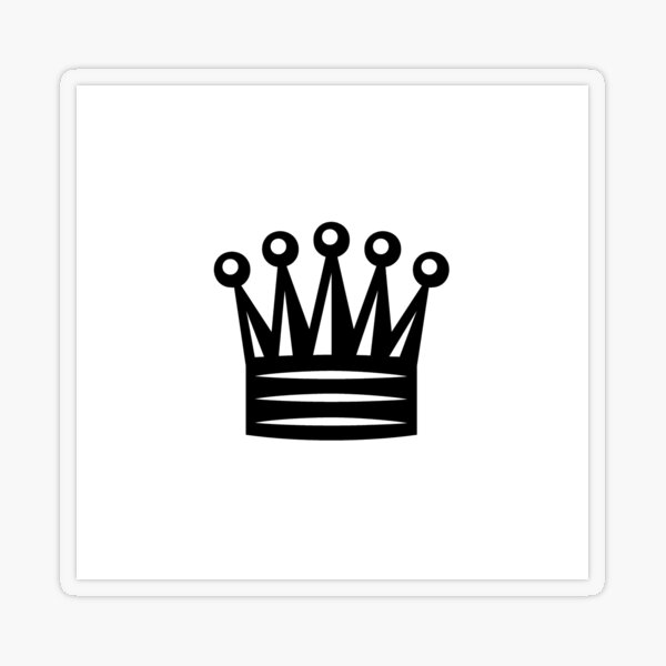 Chess Crown,  Crown Emoji, ♛ Transparent Sticker