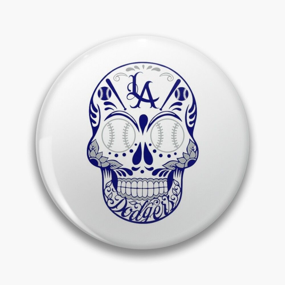 Los Angeles Dodgers MLB Sugar Skull Pin – Time Out Sports