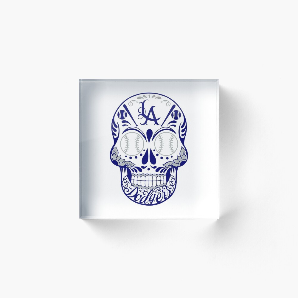 Los angeles dodgers Skull Sticker for Sale by ednagarner