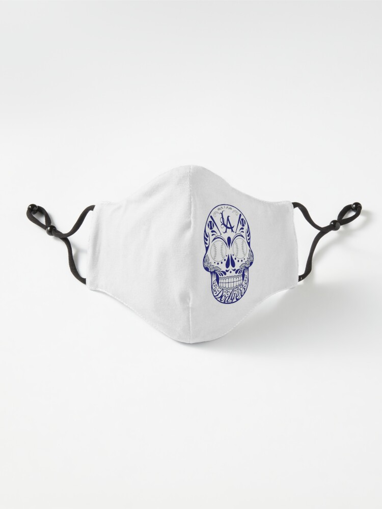 Los Angeles Dodgers Skull Cloth Face Mask - TeeHex