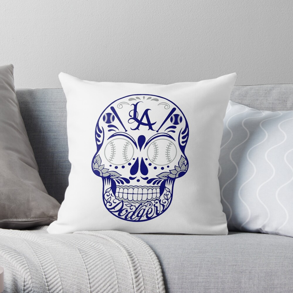Los angeles dodgers Skull Active T-Shirt for Sale by ednagarner