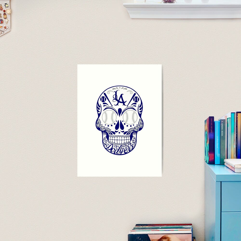 Los angeles dodgers Skull Canvas Print for Sale by ednagarner