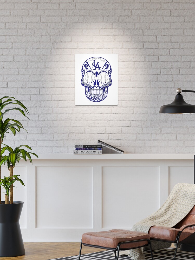 Los angeles dodgers Skull Art Print for Sale by ednagarner