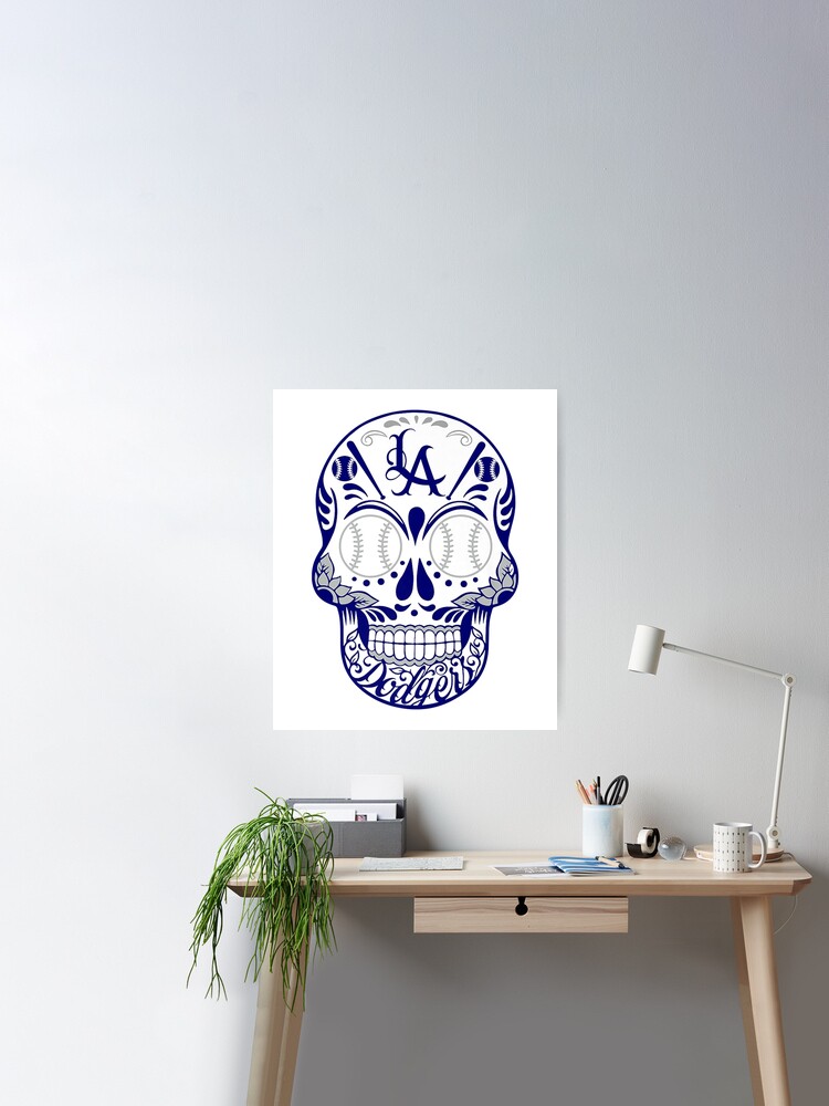 Los angeles dodgers Skull | Art Board Print