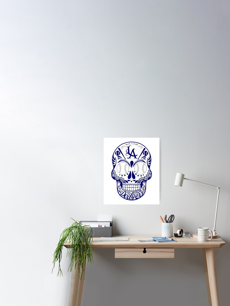 Los angeles dodgers Skull Canvas Print for Sale by ednagarner