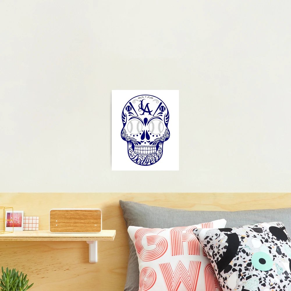 Los angeles dodgers Skull Poster for Sale by ednagarner