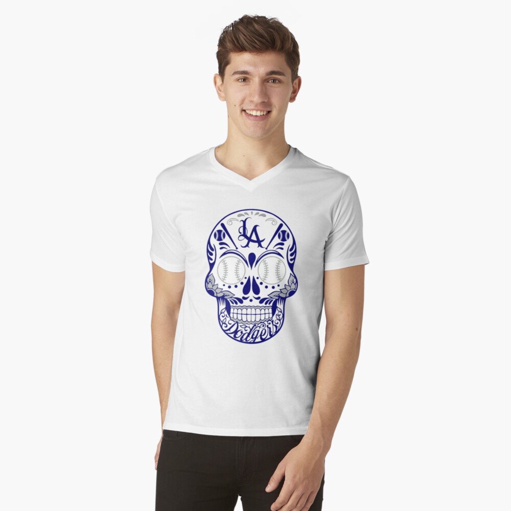 Los angeles dodgers Skull Essential T-Shirt for Sale by ednagarner