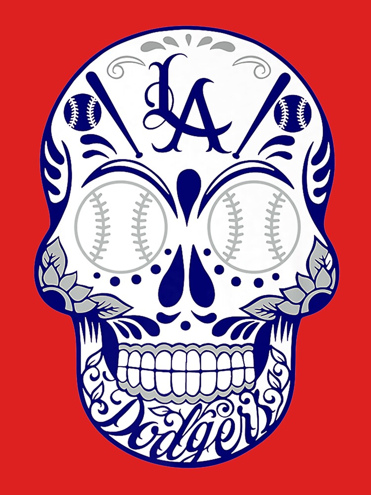 Los Angeles Dodgers 12'' Sugar Skull Circle Sign