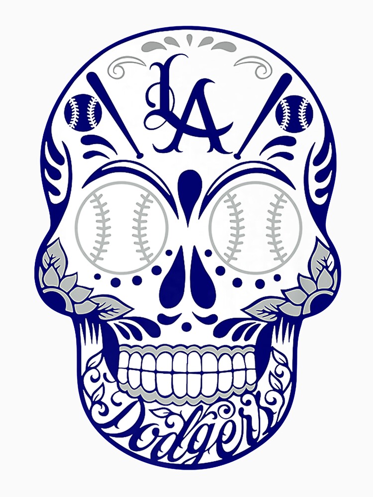 Los Angeles Dodgers sugar skull T shirt