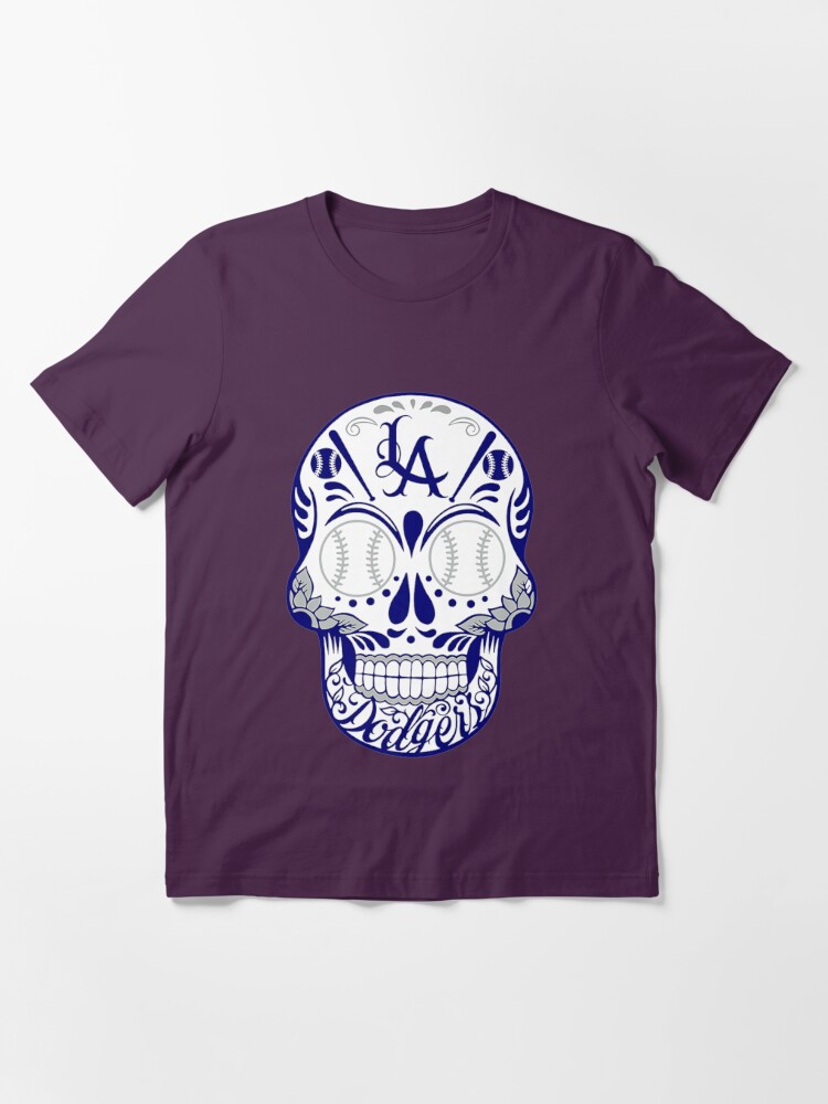 Skull Los Angeles Dodgers Dia De Los Muertos Skull Fresh Best Long Sleeve  Shirt