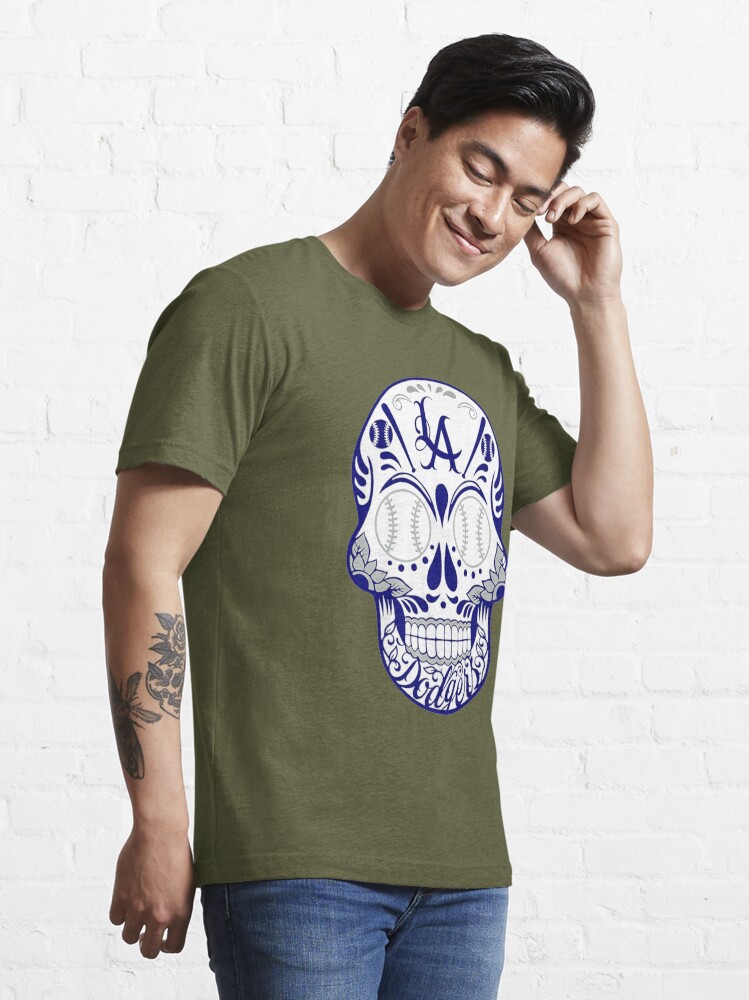 Los Angeles Dodgers For Life Skull Shirt - Peanutstee