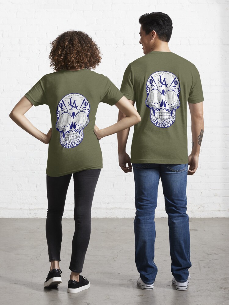 Los angeles dodgers Skull Essential T-Shirt for Sale by